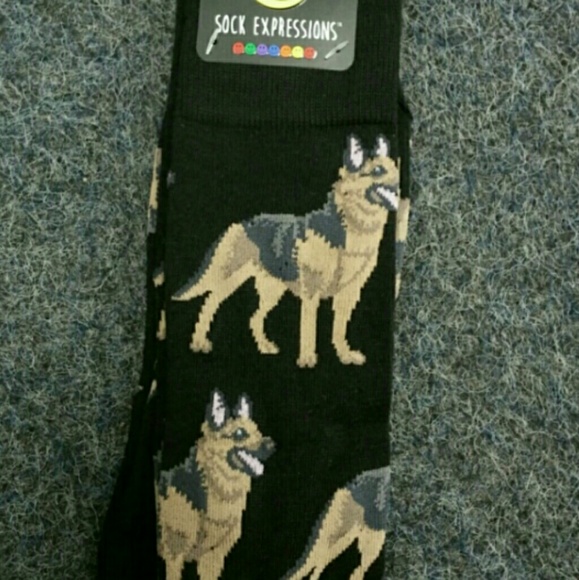 3/$25 GSD German Shepherd Men NWT Socks - Picture 3 of 5
